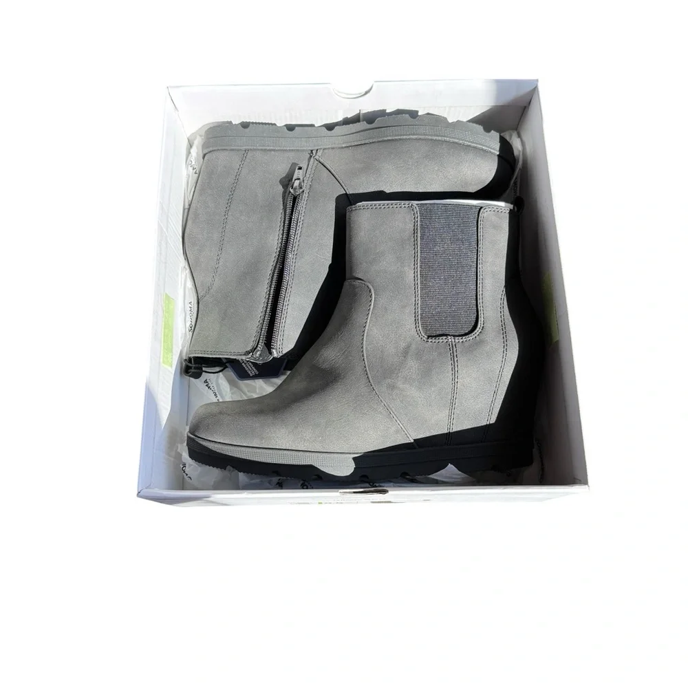 Sonoma Goods For Life Mayfly Hidden Wedge Ankle Boots – Black, Size 8.5 (NIB) - Picture 7 of 8